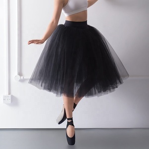 A2330 Tutús de Ballet de práctica romántica para mujer Faldas largas de tutú de baile de Ballet Falda tutú para adultos barata - Product Image 2