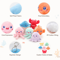 Pendentif en peluche amusant et personnalisé de haute qualité en forme de cafard brun moelleux