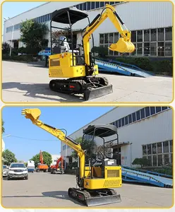 Band <span class=keywords><strong>Mini</strong></span> Graafmachines 0.8T 1.0T 1.6T 1.8T 2.0T 2.2T Goedkoopste Prijs Ce Beste <span class=keywords><strong>Rubber</strong></span> crawler Graafmachine Met Hydraulische Olie Radiator - Product Image 2