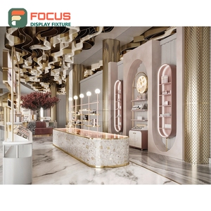 Solución Llave en Mano para Mostrador de Exhibición de Madera Sólida para Tiendas, Diseño Interior para Tiendas de Maquillaje, Directo de Fábrica - Product Image 2