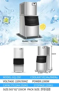Máquina de hielo modular comercial GQ Rendimiento Cubo completo Trituradora automática Fabricación de hielo Máquina de hielo raspado lista para usar - Product Image 2