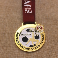 Médaille personnalisée en alliage de zinc plaqué or avec logo gravé de haute qualité pour le football, le basketball et l'athlétisme, impression UV, moulage sous pression