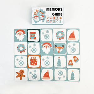 Tùy Chỉnh Giáng Sinh Bộ Nhớ Trò Chơi Memoryspel Giáo Dục Phim Hoạt Hình Trẻ Em Giấy Thẻ Nhớ Trò Chơi Cho Trẻ Em Đồ Chơi - Product Image 4