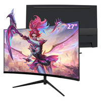 Monitor Curvo IPS de 27 Pulgadas, Alta Luminosidad, 240Hz, 1500R, 1ms de Tiempo de Respuesta, Antideslumbrante, Filtro de Luz Azul, FreeSync, Venta al Por Mayor