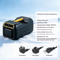 Climatiseur portable de camping, climatiseur tout-en-un, installation sans travaux, climatiseur 4800 BTU pour le camping