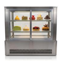Comptoir de présentation numérique pour pâtisserie commerciale, vitrine en verre, réfrigérateur sous comptoir pour bouteilles