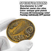 Pièces Commémoratives Personnalisées par le Fabricant, en Alliage de Zinc Double Face 2D/3D, Gravure Très Détaillée, Pièces de Défi Plaqué Or