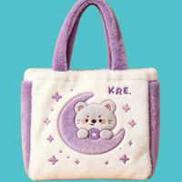 Sacs fourre-tout en peluche populaires pour femmes Kedi, sacs de shopping en peluche. Sacs en peluche décontractés