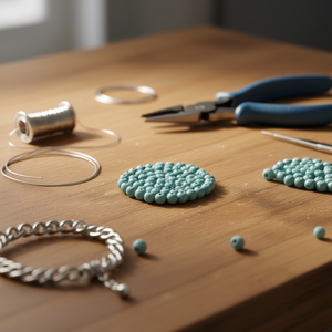 ILAN Abalorios Perline monocolore da 8 mm 80 pezzi per la creazione di gioielli - Product Image 3