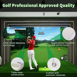 Pantalla de Impacto para Simulador de Golf, Pantalla de Proyección Premium para Monitor de Lanzamiento con Visualización HD, Pantalla de Práctica Interior para Recinto y Red - Product Image 2