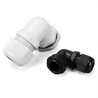 Passe-câble en nylon étanche IP68 à 90 degrés PG21W 13-18mm UL94V-2 Connecteur coudé