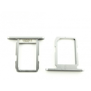 Bandeja para tarjeta SIM para Samsung Galaxy S6 G920F plateada - Product Image 1