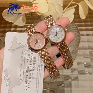 Reloj de Cuarzo Ovalado Elegante de Cuero Dorado Vintage de Lujo Longnes, Movimiento Ronda, Resistente al Agua, Diseño Japonés de Antigüedades para Mujer - Product Image 1