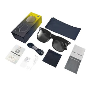 Gs01 para <span class=keywords><strong>Bluetooth</strong></span> IP68 impermeável toque controle voz tradução magnética carregamento condução cross-border óculos inteligentes - Product Image 4