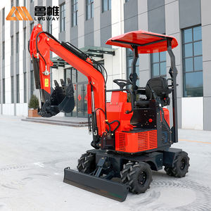 Máy xúc đào <span class=keywords><strong>mini</strong></span> LOGWAY loại mới, hệ dẫn động 4x4, gầu xúc thủy lực, cần xoay bên, máy xây dựng <span class=keywords><strong>mini</strong></span> - Product Image 1