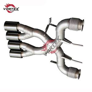 Sistema de Escape VORTEX SUS304 Valvetronic Catback para McLaren 720S (Estilo 765LT) 4.0T 2017-2024, Tubo en X, Derivación, Punta con Acabado Arenado, Instalación Directa - Product Image 4