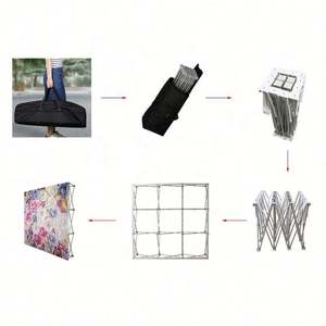 Custom Design Exhibition Wall Pop up Booth <b>Stand</b> Trade Show Display Campaign Portable Banner Display <b>Backdrop</b> - Product Image 4