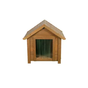 Chinese manufacturer water based paint pet dog house breathable wooden dog house