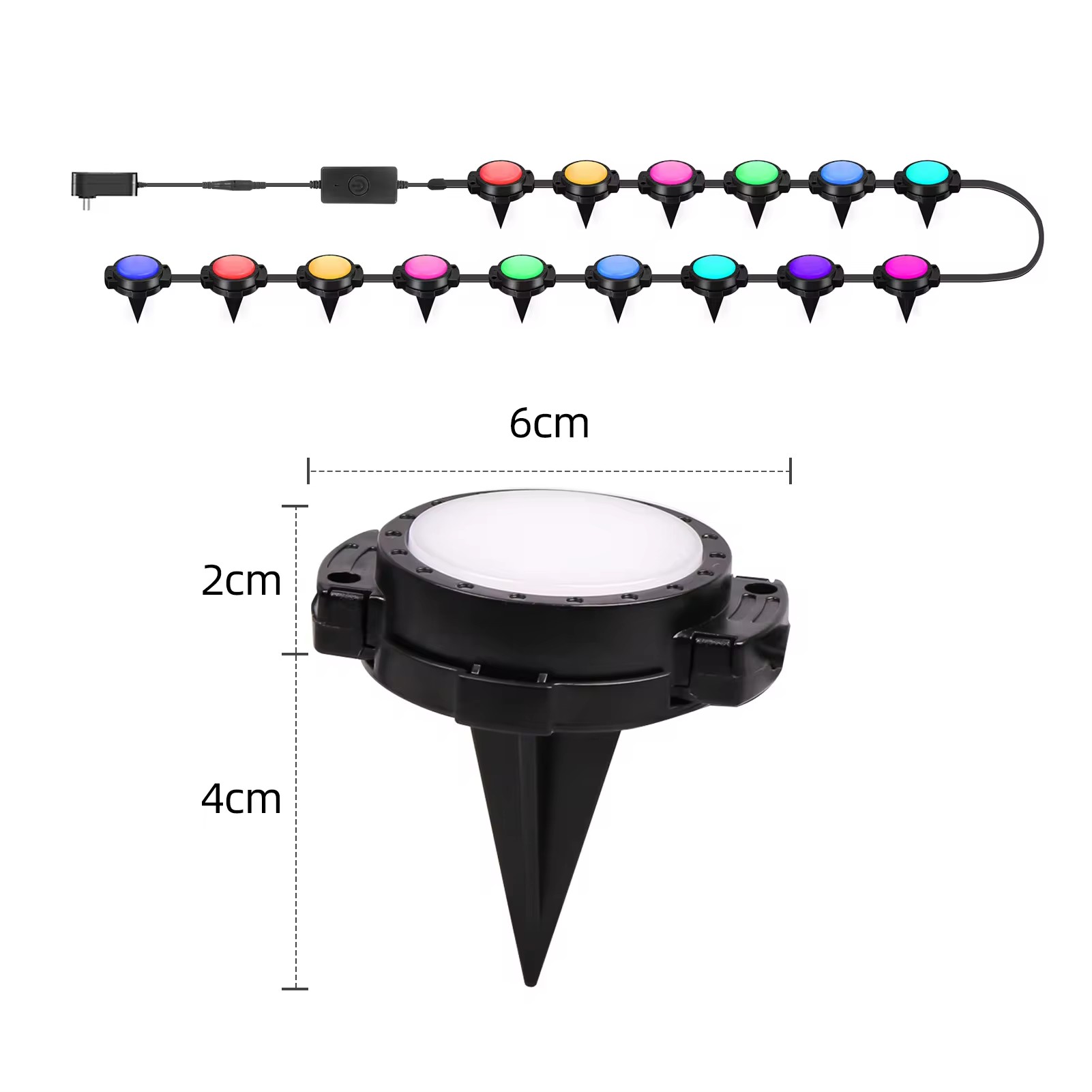 Witop WTP-LED Bulb String Light - 15M Smart RGB LED Landscape Lighting for Garden Decoration