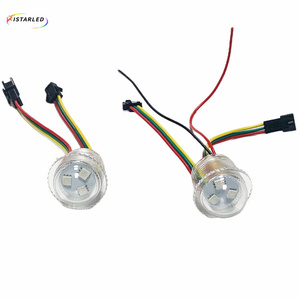 LED Pixel 3 Punti 26mm Trasparenti UCS1903 per Parchi Divertimento, Attrezzature per Giostre, Cambio Colore 5050 RGB 12V Pixel LED - Product Image 6