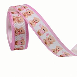 Ruban gros-grain simple face mignon de 2,2 cm x 10 yards pour la décoration de la chambre de bébé et l'emballage de cadeaux de naissance (pour fille) - Product Image 3
