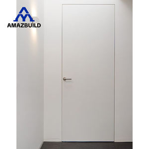 Porte intérieure invisible AMAZBUILD en contreplaqué insonorisé, finition laquée, design encastré, pour <span class=keywords><strong>chambre</strong></span> à coucher, portes intérieures cachées - Product Image 1