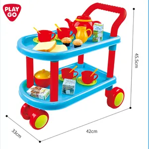 Playgo unisex trà thời gian xe đẩy thiết lập với 23 cái Phụ kiện cho giả vờ chơi & mầm non