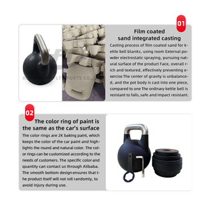 Pesos libres ajustables <span class=keywords><strong>12</strong></span> <span class=keywords><strong>KG</strong></span> a 32 <span class=keywords><strong>KG</strong></span> Estilo de competición <span class=keywords><strong>Kettlebell</strong></span> - Product Image 3