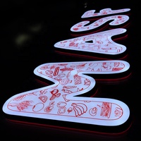 Panneau de conception de logo panneaux de signalisation de lettres de canal rétro-éclairés panneaux de signalisation LED lettres 3D panneaux de signalisation LED rétro-éclairés