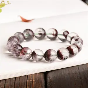 Bracelet cristal naturel rouge Ghost, nouveau bijou décoratif, vente en gros, collection