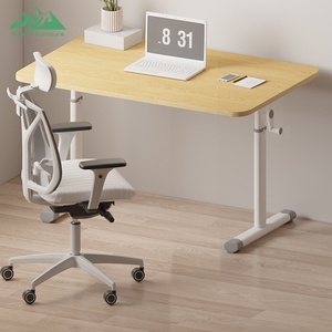 Scrivania <span class=keywords><strong>in</strong></span> <span class=keywords><strong>Vetro</strong></span> con Manovella Manuale Wayon per Studenti, Facile Montaggio, Postazione di Studio Ergonomica con Altezza Regolabile - Product Image 3