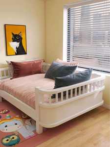 Traditional Design Classic Wooden Baby <strong>Cot</strong> with Detachable Guardrails, Portable Wooden Baby Children's Bedroom. - Product Image 5