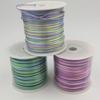 1mm tali simpul Cina kawat Satin gantung warna gradien 40meter Per gulungan DIY kabel nilon