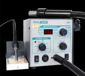 สถานีบัดกรีลมร้อน 220V/110V Quick 706W+ 2 in 1 สำหรับซ่อมโทรศัพท์มือถือ - Product Image 2