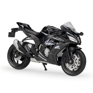 WELLY 1:18 2017 ZX-10RR Modèle de moto miniature en métal avec suspension à ressorts, jouet de collection - Product Image 1