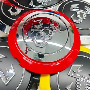 4 Pezzi Coprimozzo Auto 133mm con Emblema per <span class=keywords><strong>Fiat</strong></span> Abarth 500 Tipo FR <span class=keywords><strong>Panda</strong></span> Argo Freemont Viaggio Bravo Punto Doblo Pulse Stilo - Product Image 1