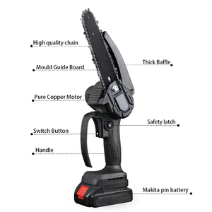 Scie à chaîne électrique industrielle Ananke Tools, qualité professionnelle, rechargeable au lithium, 550W, outil de coupe portable mini, OEM - Product Image 3