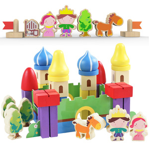Bloques de Construcción de Madera Personalizados para Bebés, 178 Piezas, Castillo, Juego de Bloques Encajables, Regalo Educativo, Juguetes de Construcción de Ciudades para Niños y Niñas - Product Image 5