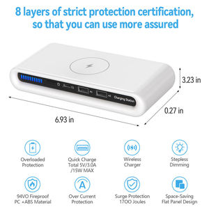 <span class=keywords><strong>Prix</strong></span> d'usine, chargeurs sans fil multifonctionnels 4 en 1, plaques de charge portables, stations de charge sans fil pour <span class=keywords><strong>iPhone</strong></span> - Product Image 4
