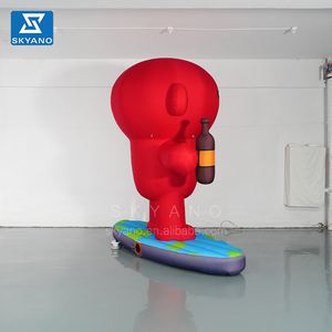 Personnages de dessins animés gonflables pour <span class=keywords><strong>homme</strong></span> avec yeux de surf mascotte <span class=keywords><strong>gonflable</strong></span> mascotte d'entreprise personnalisée modèle <span class=keywords><strong>gonflable</strong></span> publicitaire - Product Image 5