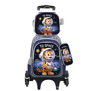 新款《山海经》水豚三件套书包、笔袋、午餐袋，适合2/6轮拉杆书包 - Product Image 5