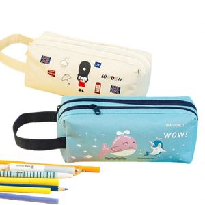 Big Capacity Pencil Case Cartoon Pencil <b>Bag</b> Portable Stationery Organizer Custom Printing for Children <b>School</b> Office Supplies - Product Image 3