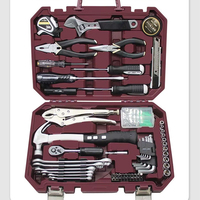 Kit de Herramientas Multiusos de Acero con Alto Contenido de Carbono para Reparación y Mantenimiento, con Estuche Rígido para Herramientas del Hogar y Vehículos Eléctricos
