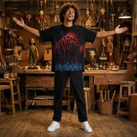 Nouveau design, vente en gros, t-shirt pour homme, col rond, tricoté, 100% coton, respirant, écologique, impression numérique, motif hip-hop