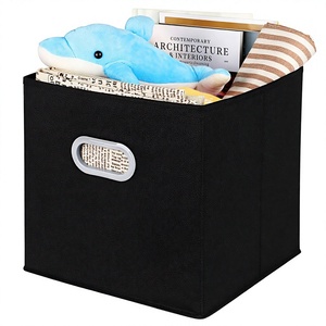 High Quality Stackable Black Clothes <b>Storage</b> <b>Boxes</b> 30x30x30 - Product Image 3