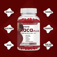 Gummies Black Maca Plus pour adultes, pour des fesses volumineuses et des courbes extrêmes, à base de racine de Maca noire pour améliorer la vitalité chez les hommes et les femmes, booster fessier