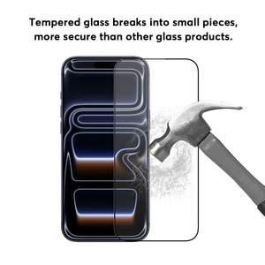 Écran de téléphone portable pour 14/15/16/17/18 Pro Max, protection d'écran en verre trempé HD Premium anti-traces de doigts pour iPhone 18promax - Product Image 4