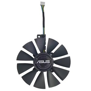 2FAN ใหม่พัดลม <span class=keywords><strong>GTX</strong></span> <span class=keywords><strong>1050</strong></span> GPU FDC10M12S9-C T129215SM 95มม. สำหรับ <span class=keywords><strong>Asus</strong></span> RX 580 570 470 gasus TX 1070TI 1050TI การ์ดจอ<span class=keywords><strong>1050</strong></span>พัดลมระบายความร้อน - Product Image 6
