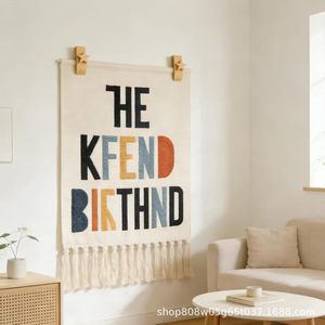 ตะขอแขวนผนังไม้สีธรรมชาติรูปทรงสี่เหลี่ยมผืนผ้าสำหรับตกแต่งบ้าน แขวนผ้าห่ม คลิปหนีบไม้เนื้อแข็ง - Product Image 5