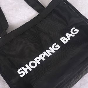 Custom Logo Reusable Large <b>Beach</b> Tote <b>Bags</b> Sand Proof <b>Foldable</b> Mesh for Travel Swimming Shopping Poolside Promotion <b>Bag</b> Gift - Product Image 2